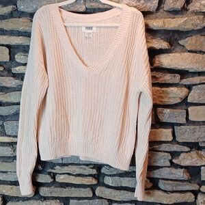Women's Victoria Secret Pink V neck sweater sz small